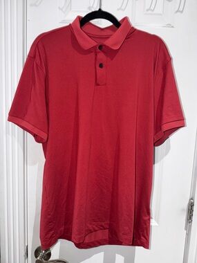 Abercrombie & Fitch Red Polo Shirt - Short Sleeve